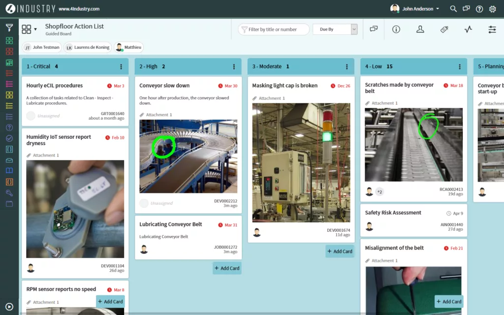 4Industry Connected Workers Task Board Visual Shopfloor