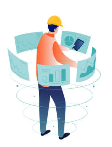 digital manufacturing platform - worker illustration