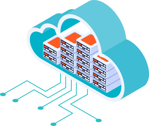 Machine learning cloud illustration