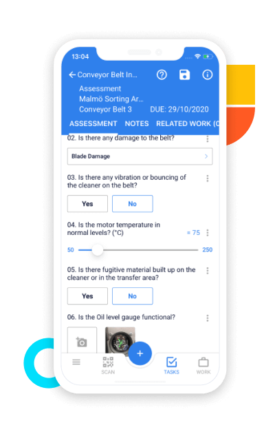 4Industry Mobile App Forms Screenshot Score Calculations